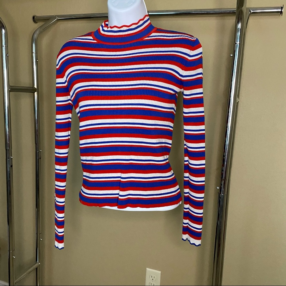 💥Host Pick💥 Zara red white and blue striped sweater